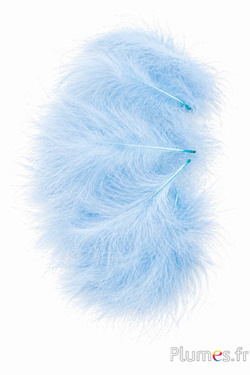 Tacchino marabù - 8–12 cm - azzurro  